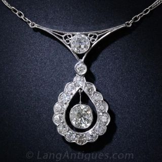 Art Deco Platinum and Diamond Necklace