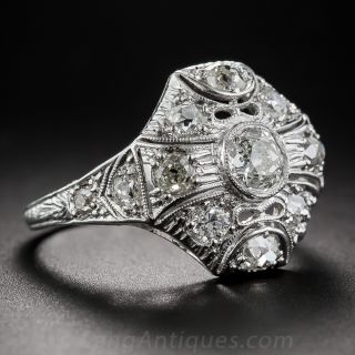 Art Deco Platinum and Diamond Ring