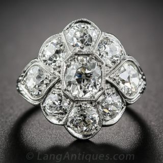 Art Deco Platinum and Diamond Ring