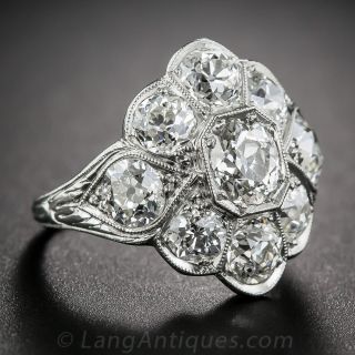 Art Deco Platinum and Diamond Ring