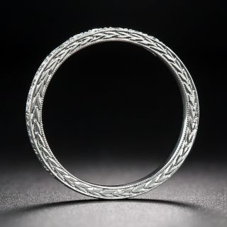 Art Deco Platinum Diamond Band
