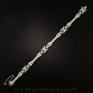 Art Deco Platinum Diamond Bracelet