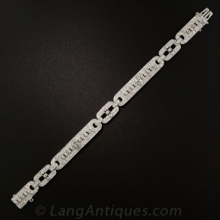Art Deco Platinum Diamond Bracelet