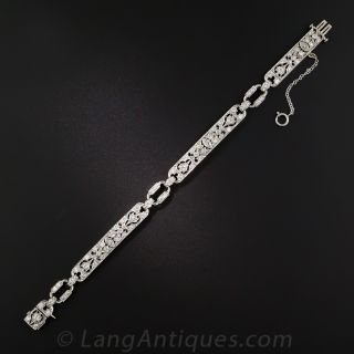 Art Deco Platinum Diamond Bracelet