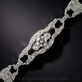Art Deco Platinum Diamond Bracelet