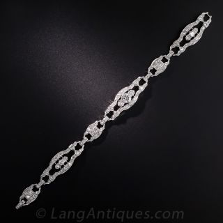 Art Deco Platinum Diamond Bracelet