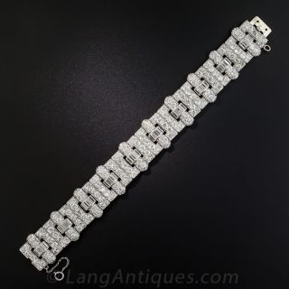 Art Deco Platinum Diamond Bracelet