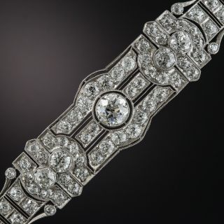Art Deco Platinum Diamond Bracelet - 1