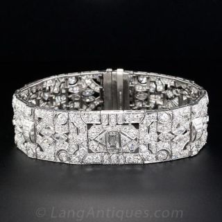 Art Deco Platinum Diamond Bracelet