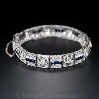 Art Deco Platinum Diamond Bracelet
