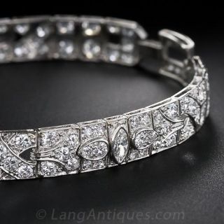 Art Deco Platinum Diamond Bracelet