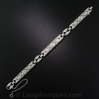 Art Deco Platinum Diamond Bracelet