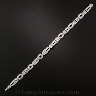 Art Deco Platinum Diamond Bracelet