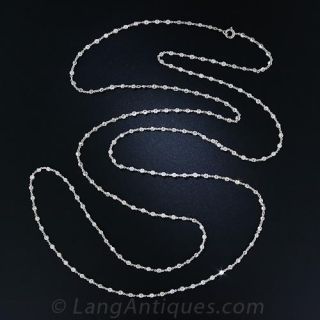 Art Deco Platinum Diamond Chain