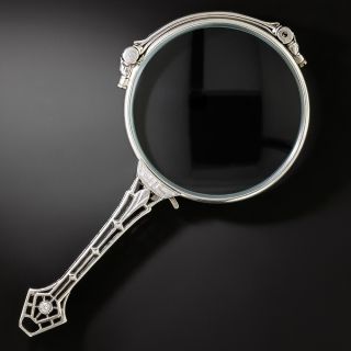 Art Deco Platinum Diamond Lorgnette