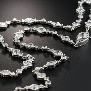 Art Deco Platinum Diamond Necklace