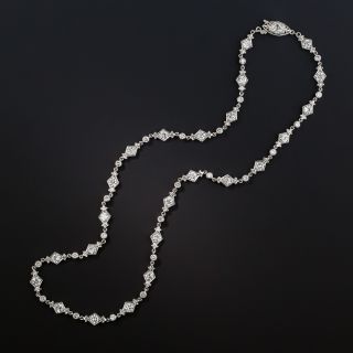 Art Deco Platinum Diamond Necklace