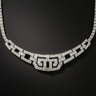 Art Deco Platinum Diamond Necklace