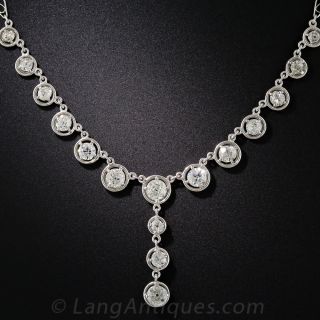 Art Deco Platinum Diamond Necklace