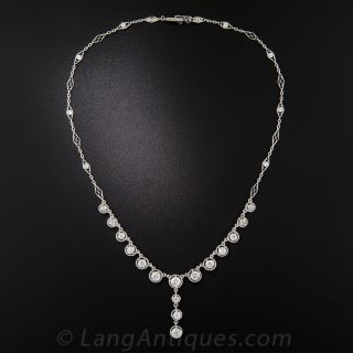 Art Deco Platinum Diamond Necklace