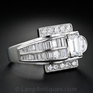 Art Deco Platinum Diamond Ring
