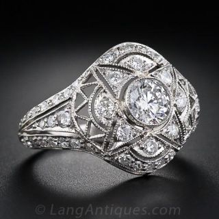 Art Deco Platinum Diamond Ring