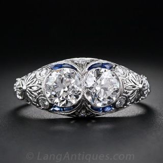 Art Deco Platinum Diamond Ring