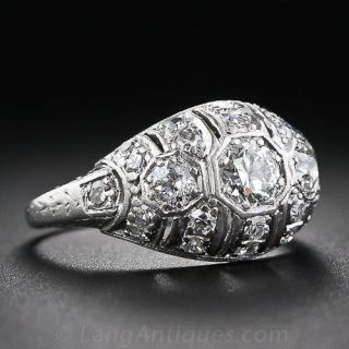 Art Deco Platinum Diamond Ring