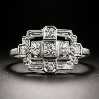 Art Deco Platinum Diamond Ring 