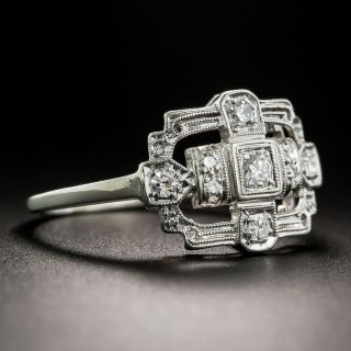 Art Deco Platinum Diamond Ring 