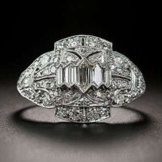Art Deco Platinum Diamond Ring