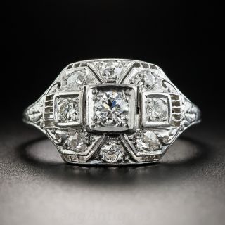 Art Deco Platinum Diamond Ring
