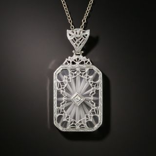 Art Deco Quartz Crystal Necklace - 2