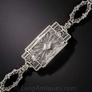 Art Deco Rock Crystal Bracelet