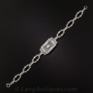 Art Deco Rock Crystal Bracelet