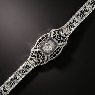 Art Deco Rock Crystal Quartz Bracelet