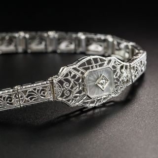 Art Deco Rock Crystal Quartz Bracelet