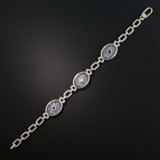 Art Deco Rock Crystal Quartz Bracelet by Krementz