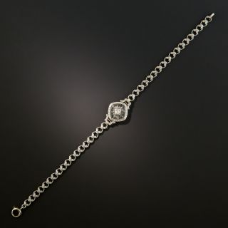 Art Deco Rock Quartz Crystal Bracelet