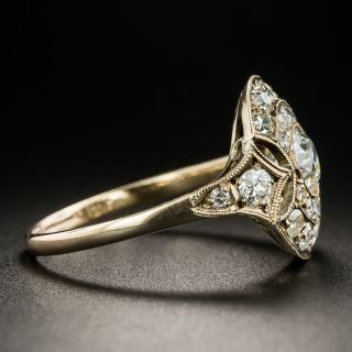 Art Deco Rosy-Yellow Gold .55 Carat Diamond Engagement Ring