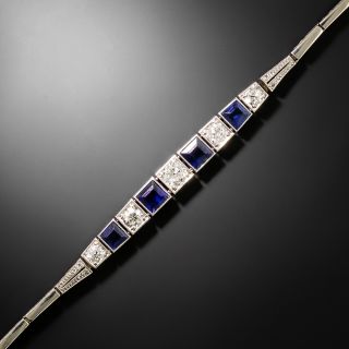 Art Deco Sapphire and Diamond Bracelet - 3