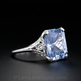 Art Deco Sapphire and Diamond Ring