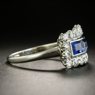 Art Deco Sapphire and  Diamond Ring