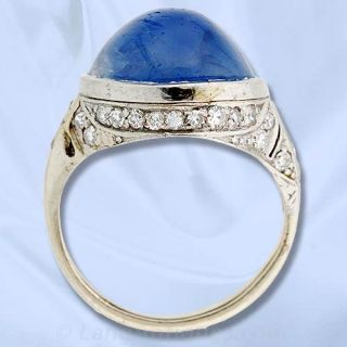 Art Deco Sapphire and Diamond Ring