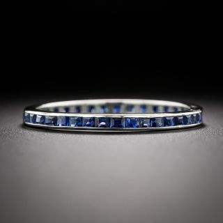 Art Deco Sapphire Eternity Band, Size 7 1/4 - 3