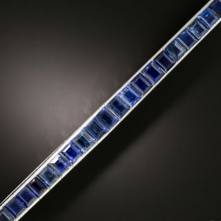 Art Deco Sapphire Line Bracelet  - 2