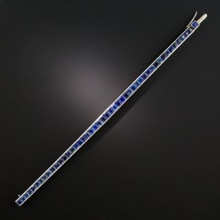 Art Deco Sapphire Line Bracelet 