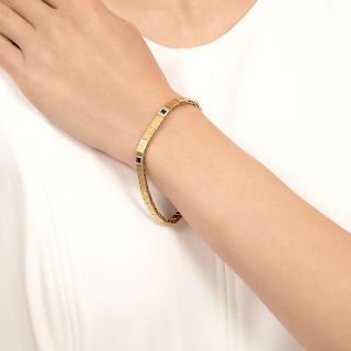Art Deco Sapphire Link Bracelet