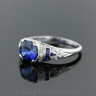 Art Deco Sapphire Ring