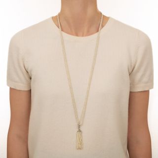 Art Deco Seed Pearl Tassel Sautoir